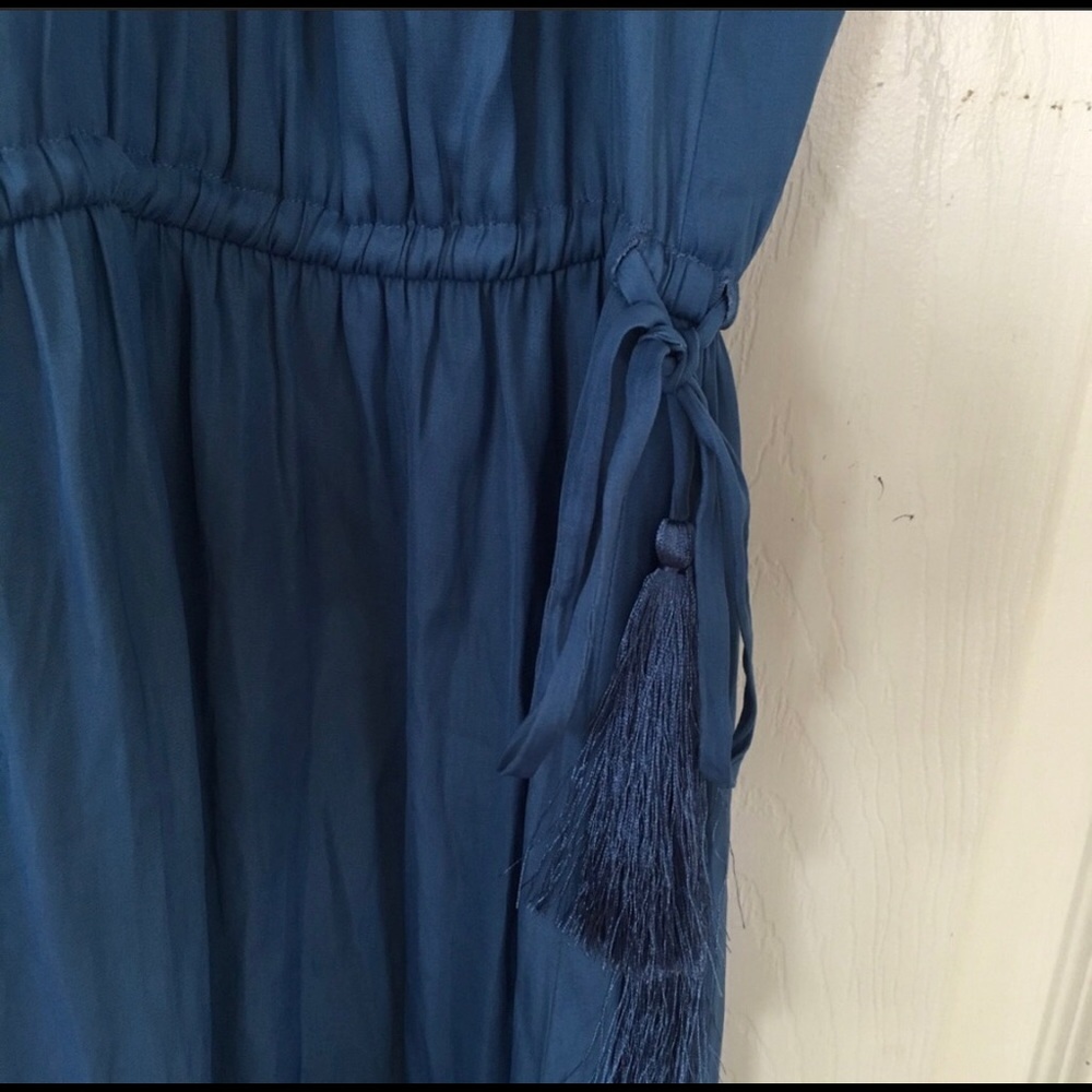 LOFT - NWT Blue halter neck maxi dress XSP - Picture 2 of 2